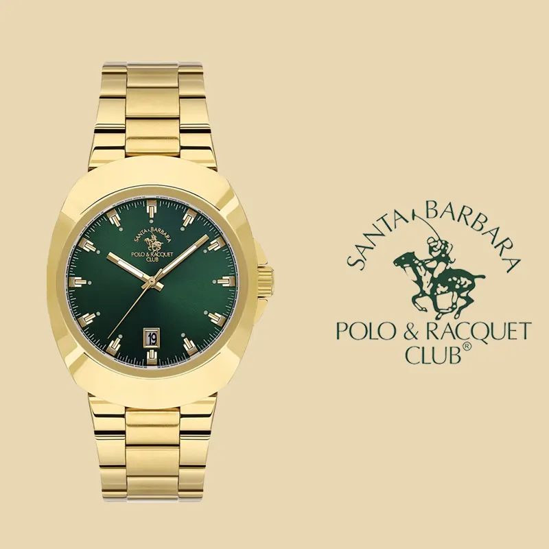 Santa Barbara Polo & Racquet Club GREEN Dial Ladies Watch- SB.1.10600-4